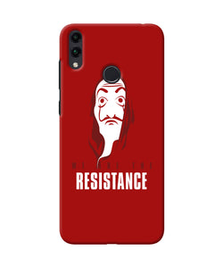 Money Heist Resistance Quote Honor 8C Back Cover