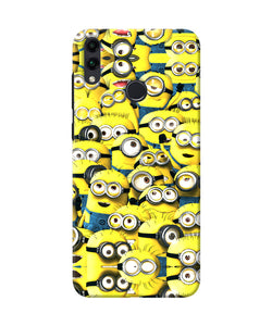 Minions Mini Crowd Honor 8c Back Cover