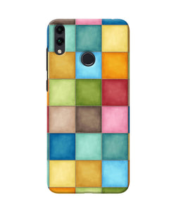 Abstract Colorful Squares Honor 8c Back Cover