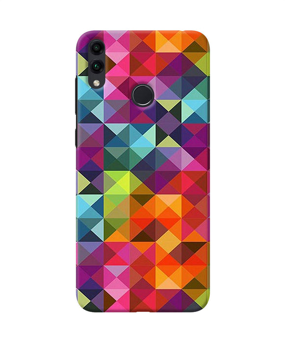 Abstract Triangle Pattern Honor 8c Back Cover