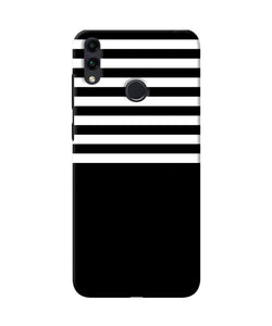 Black And White Print Honor 8c Back Cover