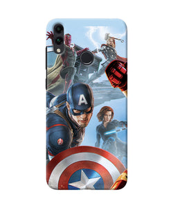 Avengers On The Sky Honor 8c Back Cover