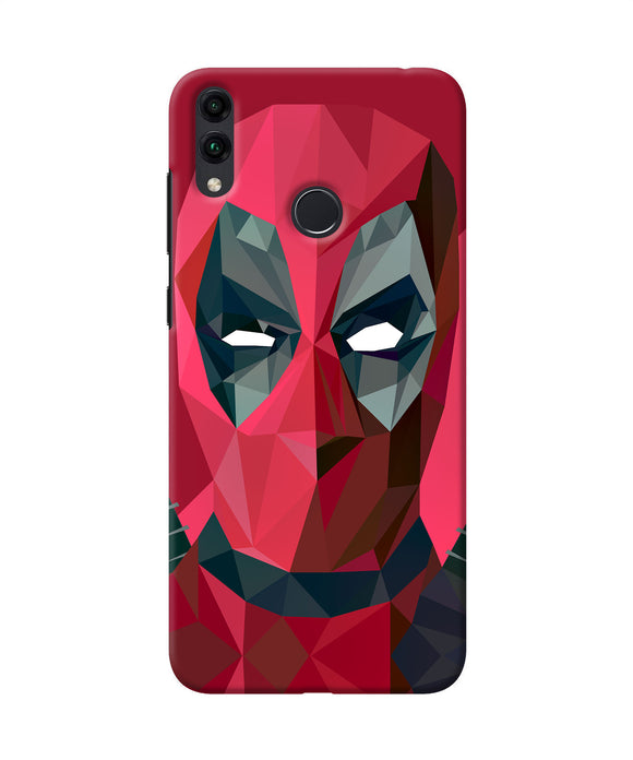 Abstract Deadpool Full Mask Honor 8c Back Cover