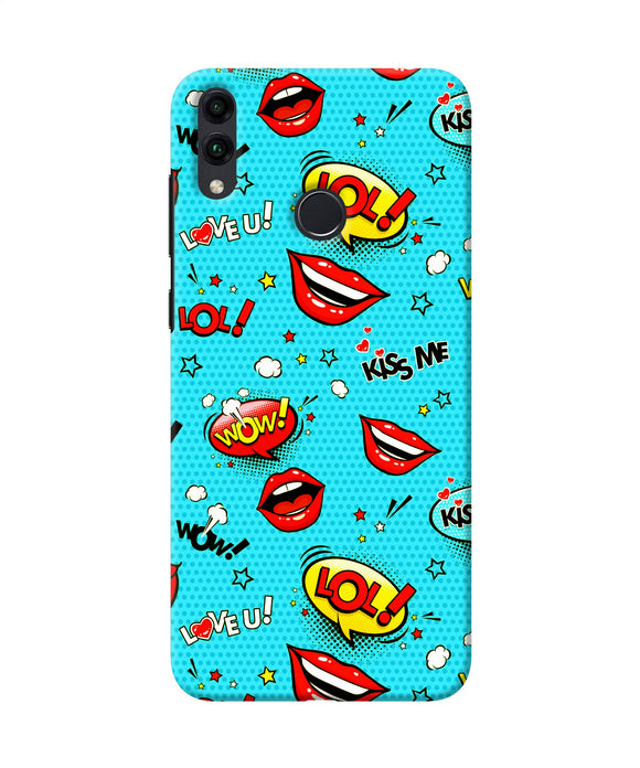 Lol Lips Print Honor 8c Back Cover