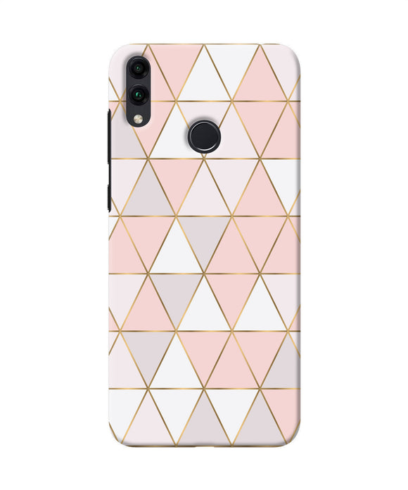 Abstract Pink Triangle Pattern Honor 8c Back Cover