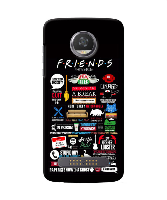 Friends Moto Z2 Play Back Cover