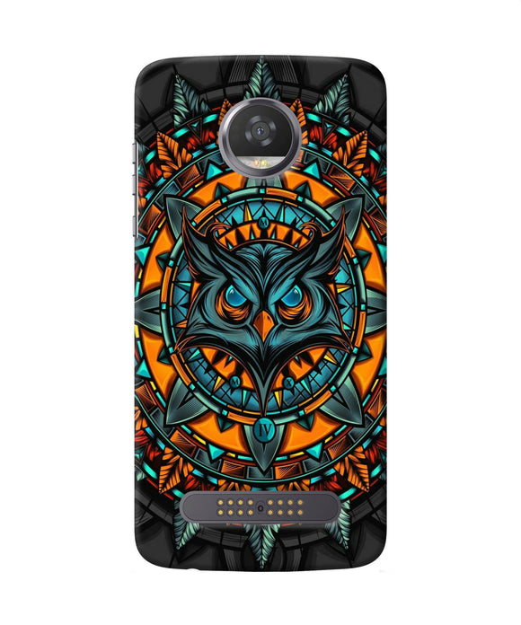Angry Owl Art Moto Z2 Play Back Cover