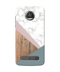 Marble Wood Abstract Moto Z2 Play Back Cover