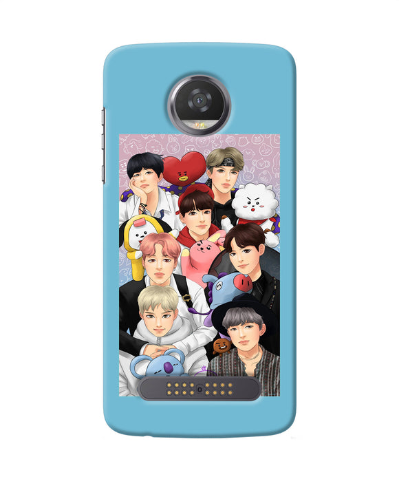 BTS with animals Moto Z2 Play Back Cover