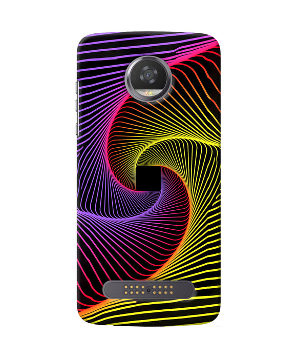 Colorful Strings Moto Z2 Play Back Cover