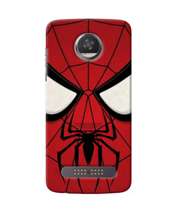 Spiderman Face Moto Z2 Play Real 4D Back Cover