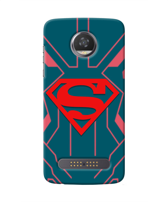 Superman Techno Moto Z2 Play Real 4D Back Cover