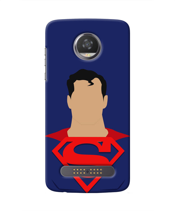 Superman Cape Moto Z2 Play Real 4D Back Cover