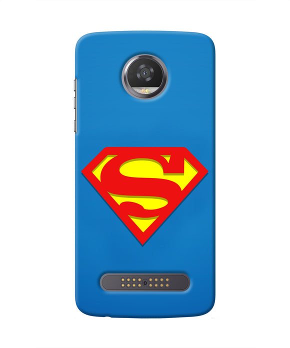 Superman Blue Moto Z2 Play Real 4D Back Cover