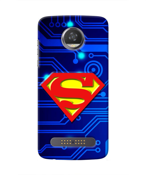 Superman Abstract Moto Z2 Play Real 4D Back Cover