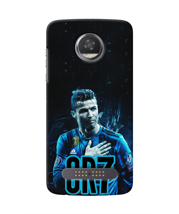 Christiano Ronaldo Blue Moto Z2 Play Real 4D Back Cover