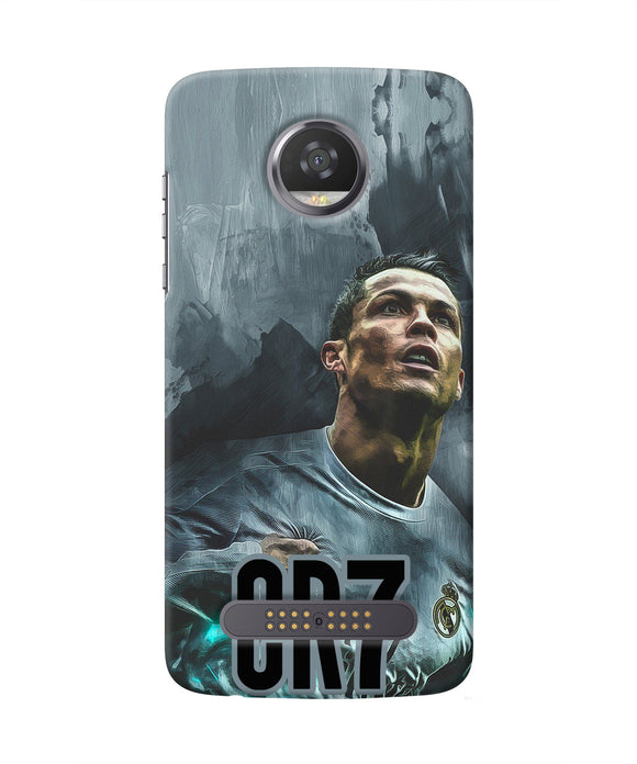 Christiano Ronaldo Grey Moto Z2 Play Real 4D Back Cover