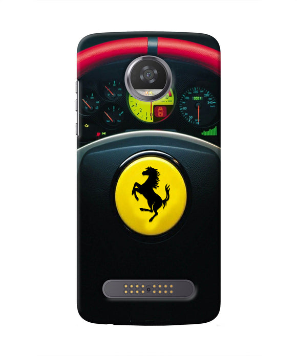 Ferrari Steeriing Wheel Moto Z2 Play Real 4D Back Cover