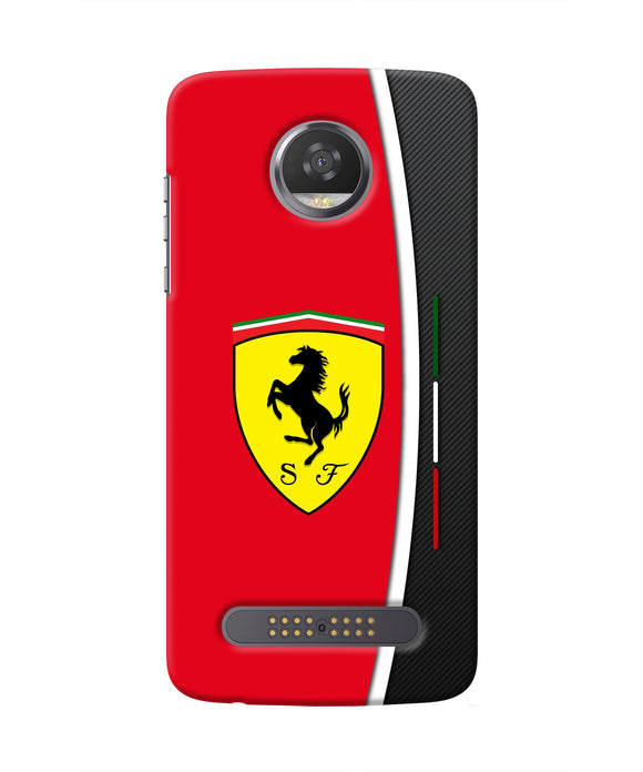 Ferrari Abstract Red Moto Z2 Play Real 4D Back Cover