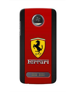 Ferrari Abstract Maroon Moto Z2 Play Real 4D Back Cover