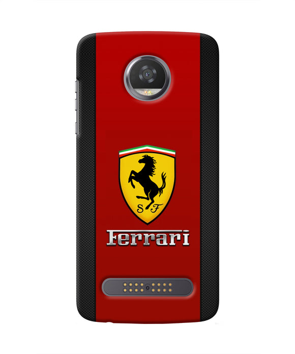 Ferrari Abstract Maroon Moto Z2 Play Real 4D Back Cover