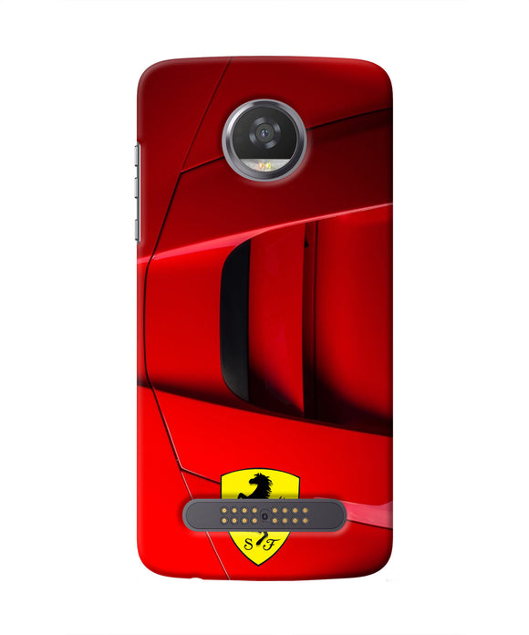 Ferrari Car Moto Z2 Play Real 4D Back Cover