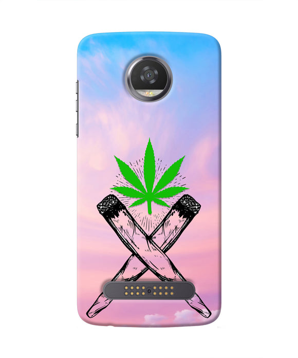 Weed Dreamy Moto Z2 Play Real 4D Back Cover