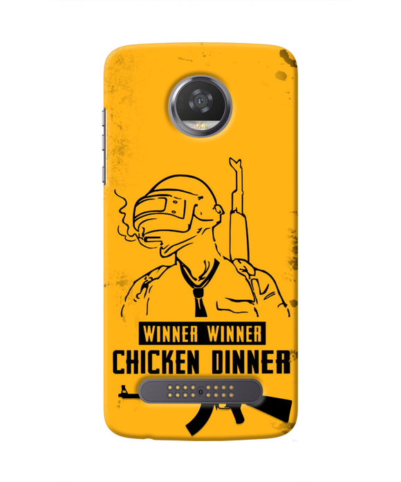 PUBG Chicken Dinner Moto Z2 Play Real 4D Back Cover