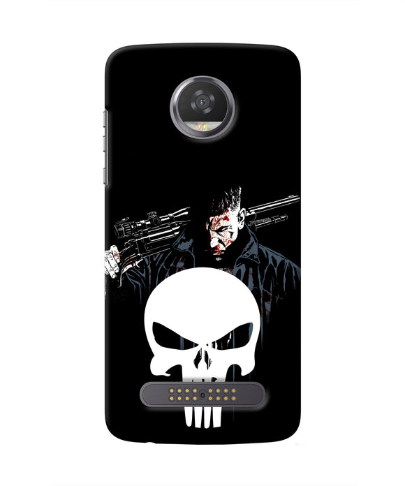 Punisher Character Moto Z2 Play Real 4D Back Cover