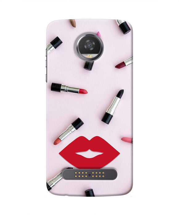 Lips Lipstick Shades Moto Z2 Play Real 4D Back Cover