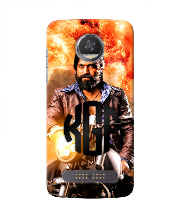 Rocky Bhai on Bike Moto Z2 Play Real 4D Back Cover