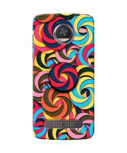 Spiral Pattern Moto Z2 Play Pop Case