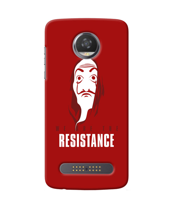 Money Heist Resistance Quote Moto Z2 Play Back Cover