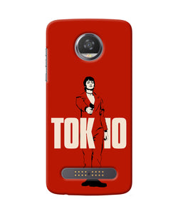 Money Heist Tokyo With Gun Moto Z2 Play Back Cover