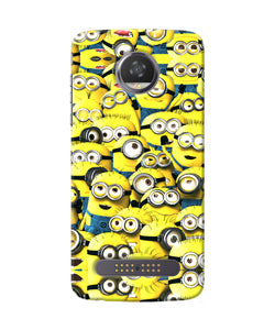 Minions Mini Crowd Moto Z2 Play Back Cover