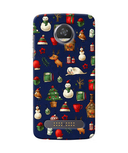 Canvas Christmas Print Moto Z2 Play Back Cover