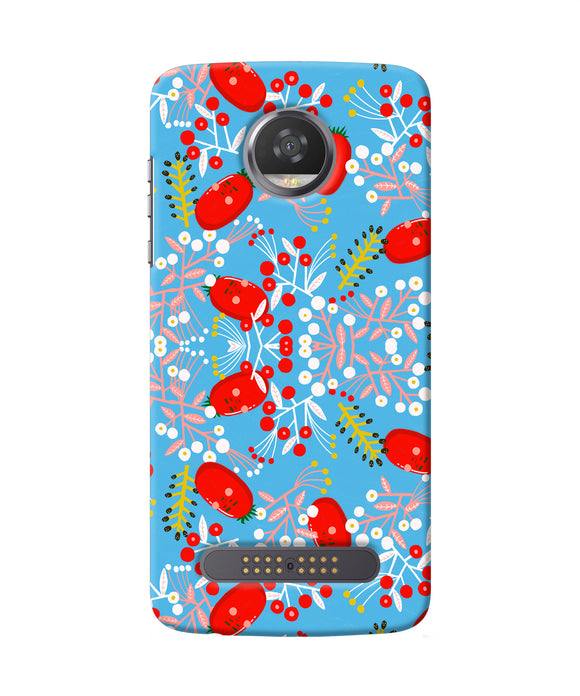 Small Red Animation Pattern Moto Z2 Play Back Cover