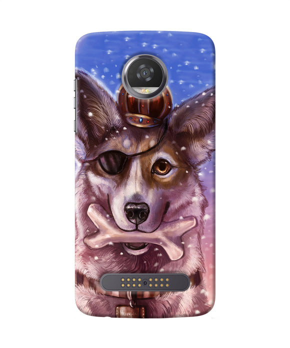 Pirate Wolf Moto Z2 Play Back Cover