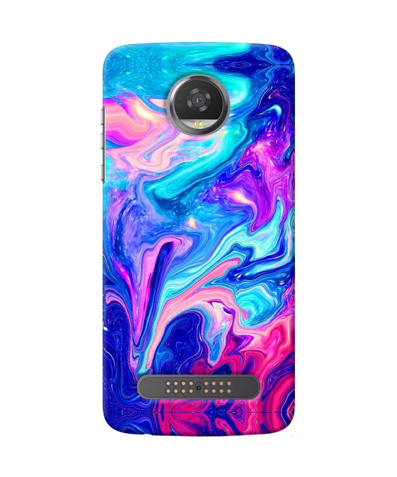 Abstract Colorful Water Moto Z2 Play Back Cover