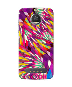 Abstract Colorful Print Moto Z2 Play Back Cover