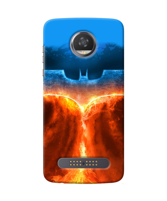 Burning Batman Logo Moto Z2 Play Back Cover