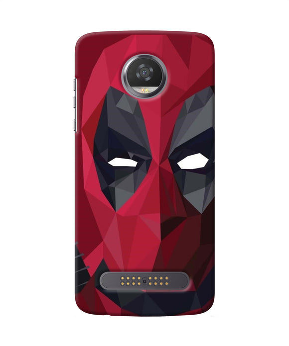 Abstract Deadpool Mask Moto Z2 Play Back Cover