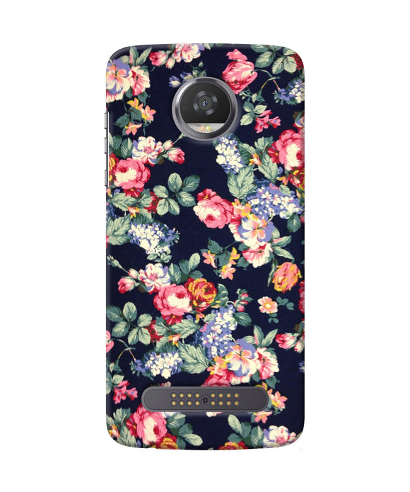 Natural Flower Print Moto Z2 Play Back Cover