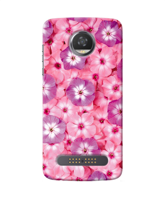 Natural Pink Flower Moto Z2 Play Back Cover