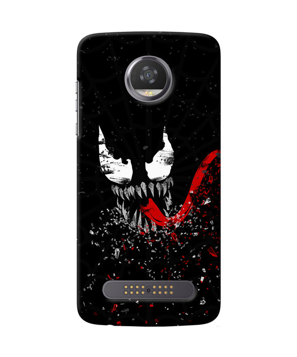 Venom Black Poster Moto Z2 Play Back Cover