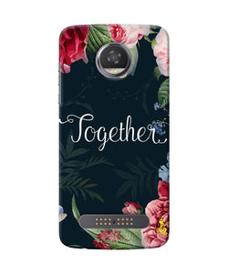 Together Flower Moto Z2 Play Back Cover