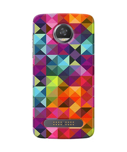 Abstract Triangle Pattern Moto Z2 Play Back Cover