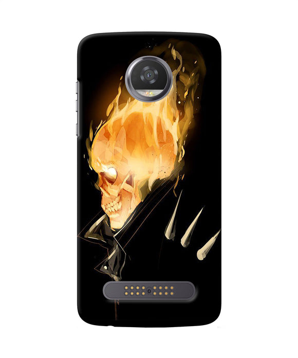 Burning Ghost Rider Moto Z2 Play Back Cover