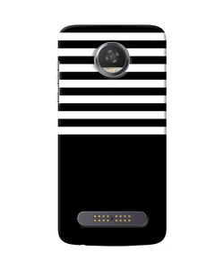 Black And White Print Moto Z2 Play Back Cover