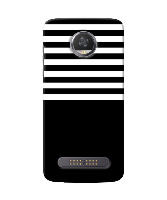 Black And White Print Moto Z2 Play Back Cover